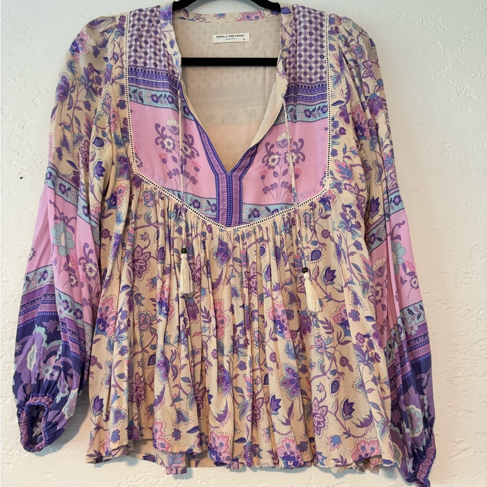 Spell Portobello Blouse XS EUC